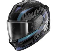 Shark D-Skwal 3 Streetrush Casco, negro-gris-plata, tamaño 2XL para Hombres