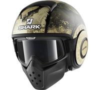 Shark Drak Evok Mat Casco Jet, beige, tamaño XS para Hombres
