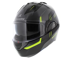 Shark EVO ES Kryd Antracita Negro Amarillo - Casco abatible modular de motoci...