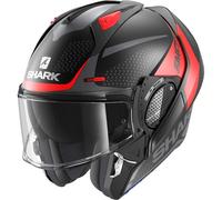 Shark Evo-GT Encke Matt Helmet Casco, negro-rojo, tamaño XS