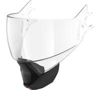 Shark Evojet Conjunto de cortinas de mentón de visera, Transparente/Negro mate, Talla única