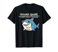 Shark Game Don't Look At The Shark Funny Shark Camiseta