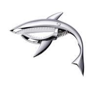 Shark Guitar Capo, Metal Guitar Clip Lightweight Handheld Accessory, Stylish Ukulele, Perfect For Acoustic Harp, Electric Mandolin, Folk Lute, Ukulele, Quick Release Design,5.12x3.35 In