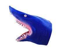 Shark Hand Puppet - Cute Sea Creature Toy | Flexible Fabric Body with Expressive Jaw Movement, Creative Puppet for Pretend Play Storytelling Classroom Theater Fun Engagement