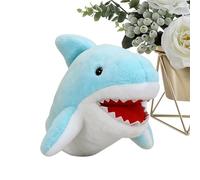 Shark Hand Puppet | Plush Fabric PP Cotton 20cm Soft Stuffed Toy Moveable Mouth Interactive Storytelling Educational Aid | Kids Family Classroom Party Theater Marine Animal Learning Play Gift