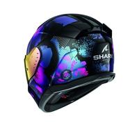 Shark, Casco de moto integral D-SWKAL 3 MAYFER, Black violet glitter KVX, XS