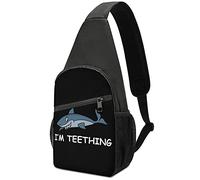 Shark I'm Teething Sling Bag Crossbody Hombro Viaje Pecho Mochila Senderismo Mochila para Deportes Compras Trabajo