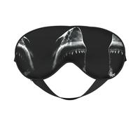 Shark - Máscara de ojos opaca suave de doble cara para relajación, cero presión, noche