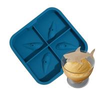 Shark Mold, 3d Funny Ice Tray, Cute Silicone Shaper, Easy-Release Mould for Water, Drinks, Cocktails, Kitchen, Home, Creative Baking, Chocolate, Jelly, Treats, Party, Beverage Accessories
