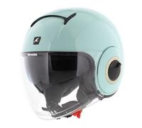 Shark Nano casco en blanco verde brillante GRN - Talla XS