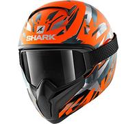 SHARK NC Casco per Moto, Hombre, Naranja, M