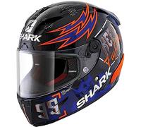 SHARK NC Casco per Moto, Hombre, Negro/Rojo/Azul, L