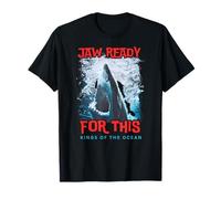 Shark Ocean Wildlife Week Verano 2025 Mandíbula Lista para Este Hombre Camiseta