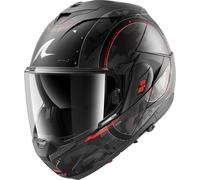 Shark Oxo Gang Casco, negro mate/plateado/rojo, Talla XL (61/62)