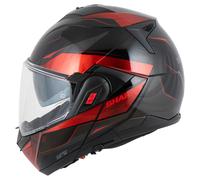 Shark Oxo Mekarium Casco Abatible Rojo/Negro M unisex