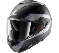 Shark OXO Mekarium, casco modular M female Mate Negro/Plata/Azul
