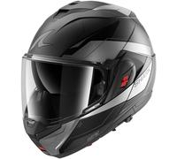 Shark OXO Mekarium, casco modular XL female Mate Negro/Plata