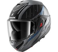 SHARK Casco moto modular OXO RYDGER – Antracita/Azul/Negro ABK – Talla L