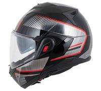 Shark Oxo Sikter casco abatible Negro/Plata/Rojo M unisex