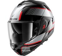 Shark OXO Sikter Casco De Moto (Negro/Plata) Talla: M (57)