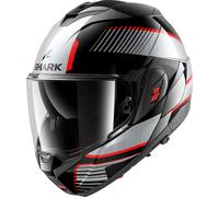 SHARK, Casco Moto Modular OXO SIKTER Black Chrome Silver Kus, L