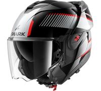 SHARK OXO SIKTER Kus Casco Moto Modular, Unisex, Black Chrome Silver, M