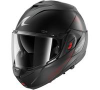 Shark OXO Sp Lyne, casco modular XXL female Mate Negro/Gris/Rojo