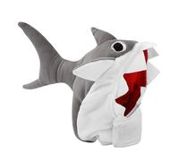 Shark Pet Hat - Adjustable Cap, Uniquee Plush Cosplay Piece, Warm Chic Criature Hood, Gentle Soft-Touch Build, Fun Festive Dress-Up Element | Charming Animal-Themed Look, Winter Celebrations