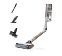 Shark PowerPro Aspiradora de pie sin Cable, hasta 50 min de autonomía, sin Bolsa, para Pelo de Mascotas, alergias, alfombras y Suelos Duros, con luz LED y Tubo articulado, Java Metálico, IZ382EUT