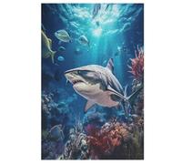 Shark Puzzle Games for Adults y Niños - for Creativity And Mindfulness - Challenging Jigsaw Puzzles 1000 Piezas for Family 78 × 53 cm