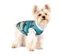 Shark Quartet - Ropa de natación para mascotas para perros y gatos, camisas de algodón suave para perros, trajes para gatos, pijamas para cachorros, para perros pequeños como perros salchicha y