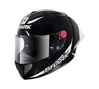 SHARK Race-R Pro GP Blanco 30TH Anniversary Black Carbon Pearl KDP Talla XS