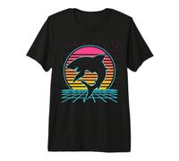 Shark Retro Vintage 70s 80s Style Funny Fish Lover Camiseta Premium