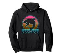 Shark Retro Vintage 70s 80s Style Funny Fish Lover Sudadera con Capucha