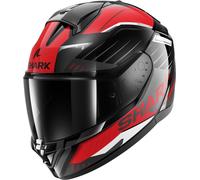 Shark Ridill 2 Bersek Casco, negro-gris-rojo, tamaño 2XL para Hombres