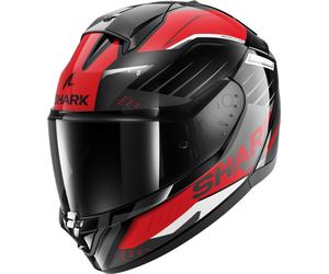 Shark Ridill 2 Bersek Casco, negro-gris-rojo, tamaño M para Hombres