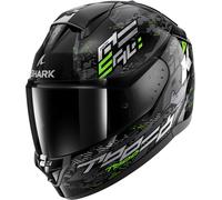 Shark, Casco Moto Integral RIDILL 2 MOLOKAI Black/Green/Grey KSG, S