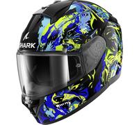 Shark Ridill 2 Raging Beast Casco, negro-verde-azul, tamaño XL para Hombres