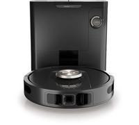 Shark PowerDetect Robot Aspirador, Vaciado automático, navegación 3D y LiDAR, Base antialérgenos, tecnología NeverStuck, para alfombras, Suelos y Pelo de Mascotas, WiFi/App, Negro, RV2820VEEU