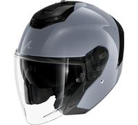 Shark RS Jet Blank Casco Jet, negro-gris, tamaño S para Hombres