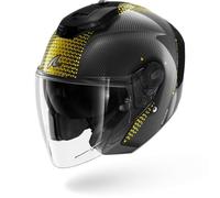 Shark RS Jet Carbon Ikonik Dqu Casco Moto, Unisex Adulto, Gold Chrome, XL
