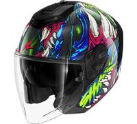 SHARK Cascos RS Jet Carbon Shaytan Black / Green / Violet M