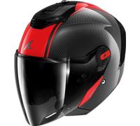 Shark RS Jet Carbon Skin, casco jet XXL male Negro/Gris