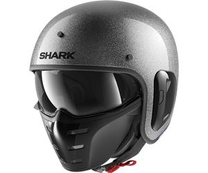 Shark S-Drak 2 Glitter Casco Jet, plata, tamaño XS para Hombres