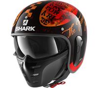 Shark S-Drak 2 Tripp In Casco Jet, negro/rojo, Talla XS (53/54)