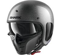 Shark S-Drak Glitter Casco a reacción, Plata, Talla XS (53/54)