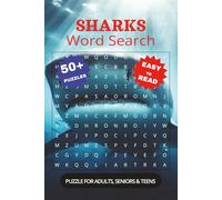 Shark Safari: Word Hunt Adventure: Word Searches with Easy-to-Read Print about Sharks, Ocean Life, Sea Creatures and More | 6x9 Inches, 110 Pages | ... Gift for Vacations, Holidays, and Free Time!