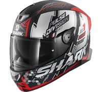 Shark Skwal 2.2 Noxxys Casco, negro mate/rojo, Talla XS (53/54)