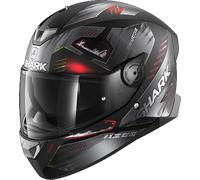 Shark Skwal 2.2 Venger Casco, negro mate/rojo, Talla XS (53/54)