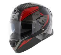 Shark Skwal 2 casco Hallder negro brillante rojo KRA - Talla XS
